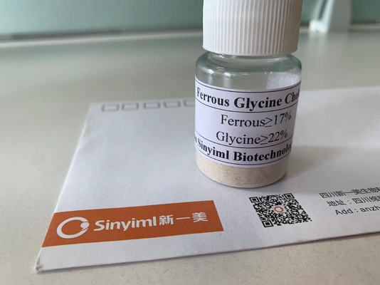 Biotechnology Iron Organic Trace Elements Ferrous Glycine Chelate Light Yellow Powder